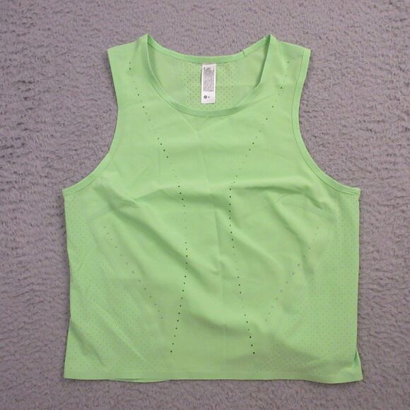 Lululemon Swift Ventilated Running Tank Top Scream Green‎ Light size 4 W1DSMS - Picture 1 of 8